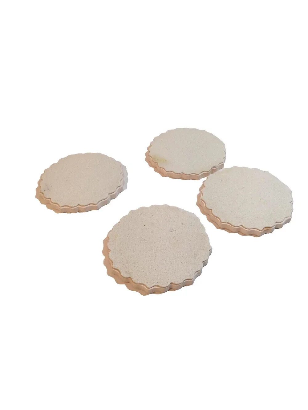 Ceramic Tile Coasters Vintage Floral Cottagecore Set Of 4 Boho Decor New/Other